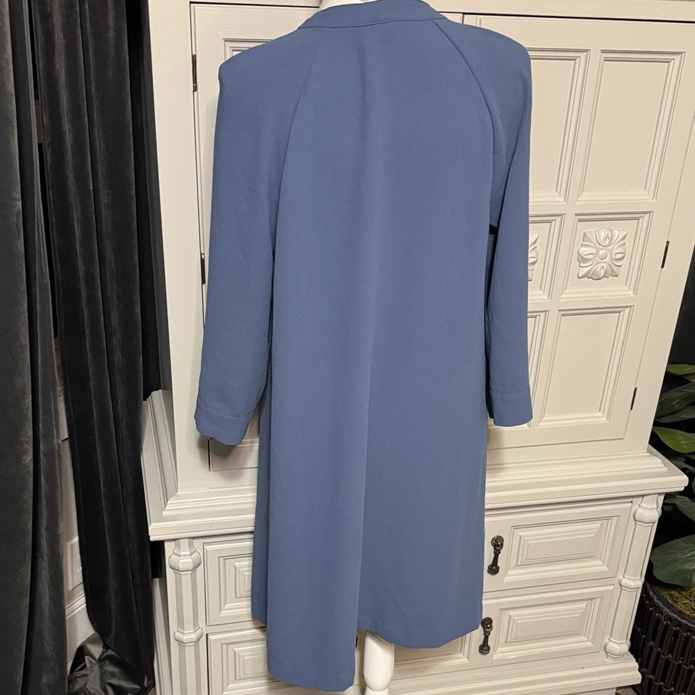H&M Elegant Blue Women's Knee Length Dress Size 10 - Picture 7 of 10